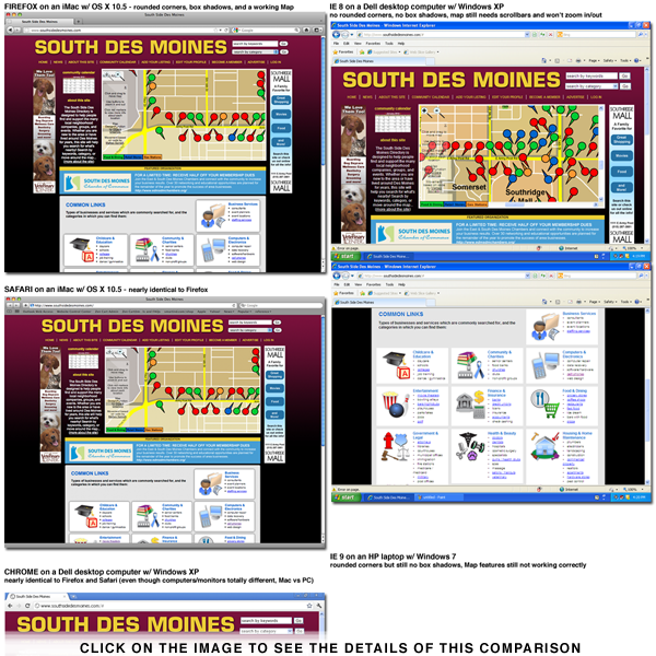 browser comparison screenshots